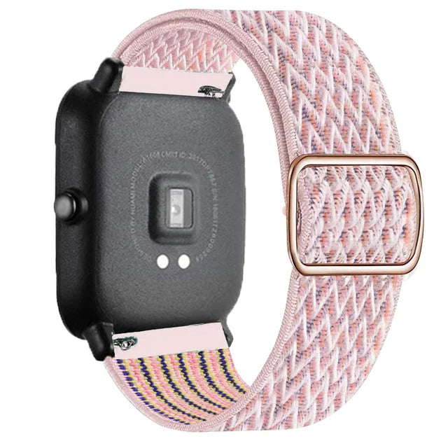 band For Amazfit GTS 4/2/2e/3/GTS2 Mini/GTR/4/3/Pro/GTR2/42mm/stratos Nylon Elastic Watch Bracelet Amazfit bip strap