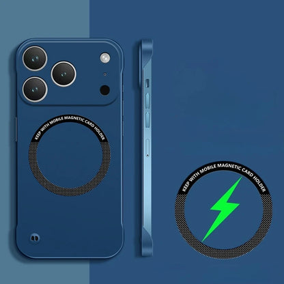 For IPhone 17 Pro Max Case for Magsafe Magnetic Frameless Hard PC Phone Case for IPhone 17 Air 17Pro 16E Shockproof Matte Cover