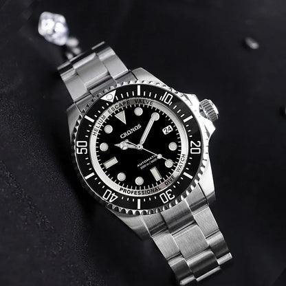 Cronos L6009M Diver Watch Waterproof NH35 Automatic Mechanical Sapphire Crystal Luminous 44mm Luxury Wristwatch