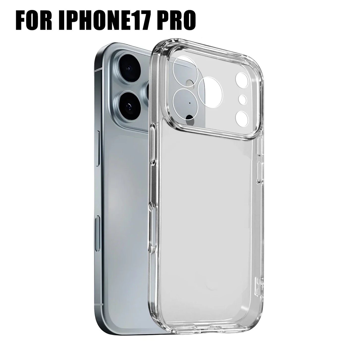 NEW Transparent Phone Cases for IPhone 17/17 Air/17 Pro/17 ProMax Corner Protection Shockproof Anti-scratch Clear Phone Covers