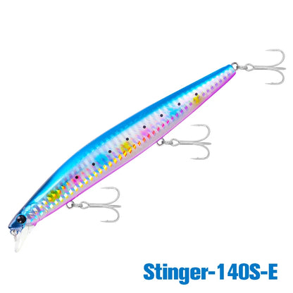 Minnow Sea Fishing Lure STINIGER 140mm 26g Piston Weight Ultra Long Casting Seabass Inshore Hard Baits