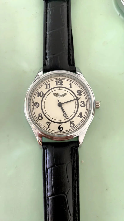 New Top Brand Man Wristwatch Luxury Business Waterproof Men Watch For Men Quartz Clock Leather Men's Watches reloj Handsome