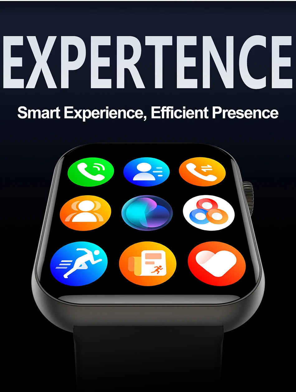 Smart Watch Full Touch Screen Bluetooth Call AI Voice Heart Rate Waterproof Watches Sports Bracelet Smartwatch Women