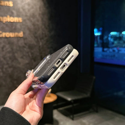 Luxury Glitter Bling Ultra Thin Phone Case For iPhone 17 16 15 14 Plus 17 Pro Max Magsafe Wireless Charge Shockproof Hard Cover