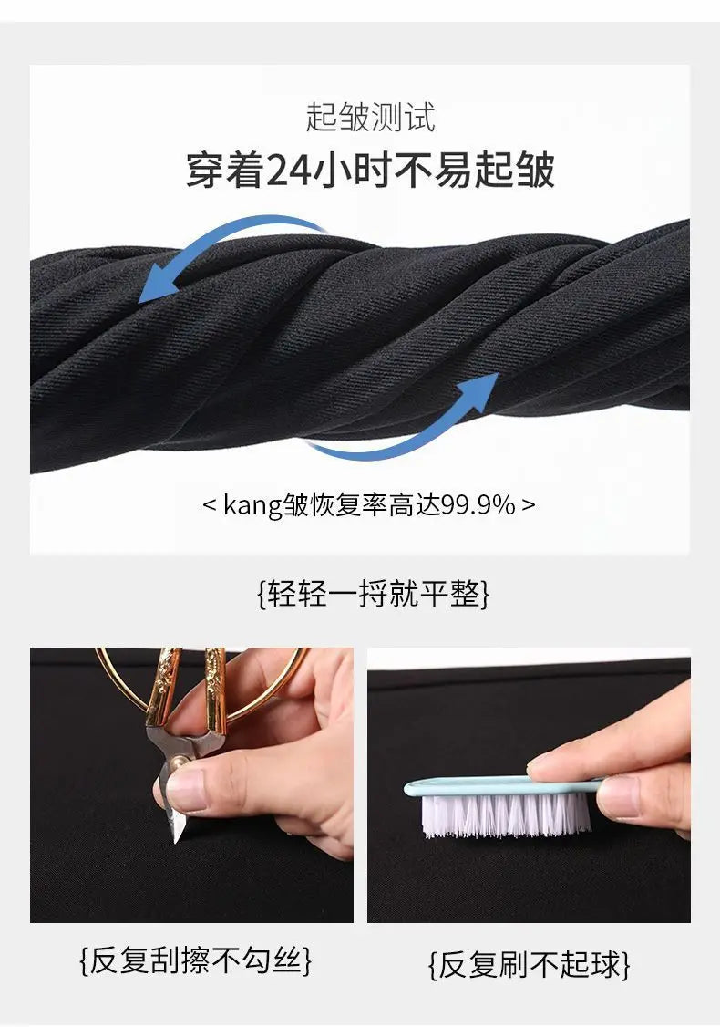 Office Lady Fashion Solid Loose Straight Pants All-match Button Zipper Women Spring Autumn High Waist Pockets Pencil Trousers