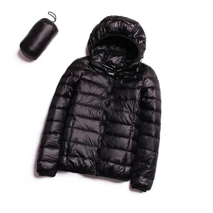 Women's Puffer Coat Winter Hooded 2023 Fashion Glossy Waterproof Loose Thicken Warm Down Cotton Jacket Outwear S-3XL