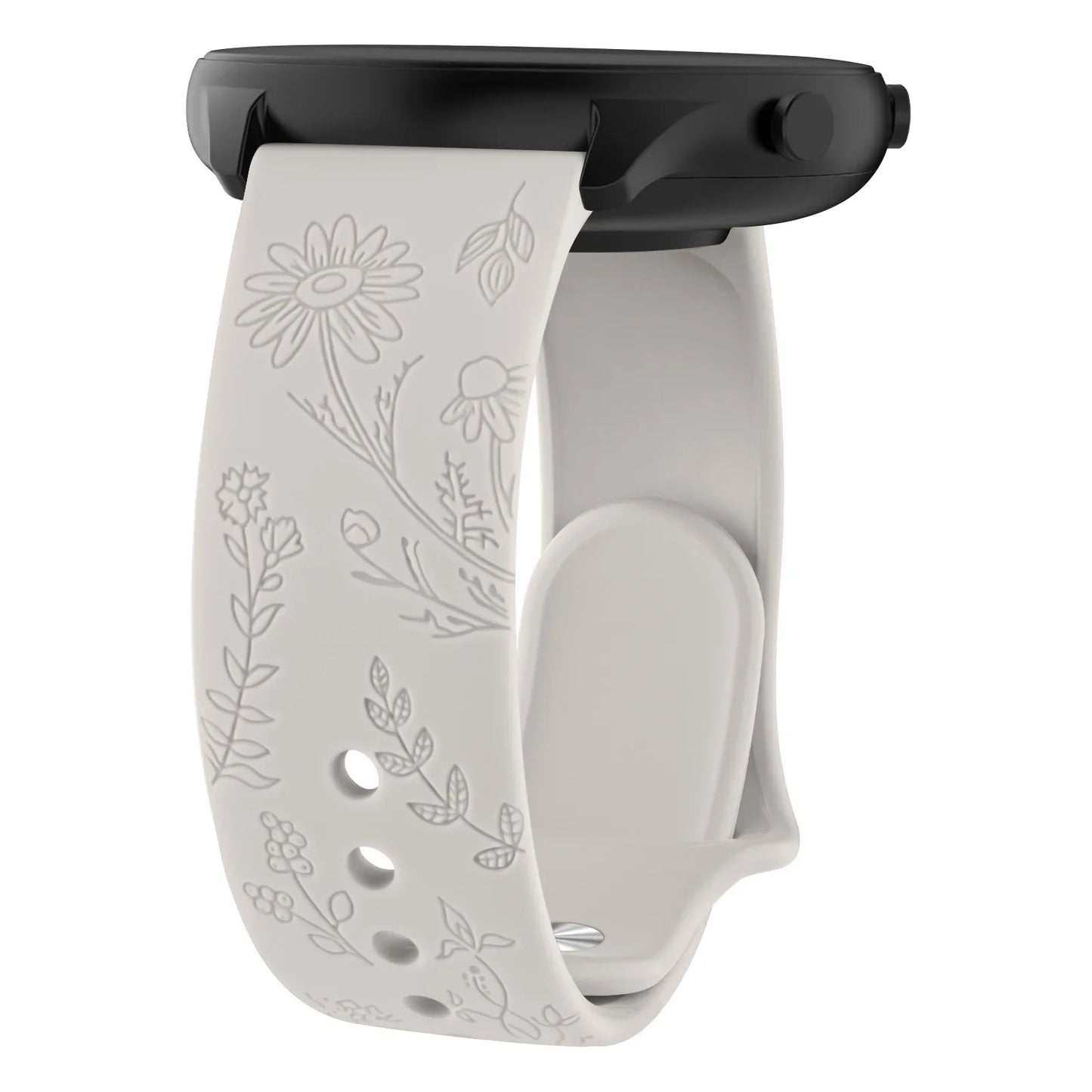 Flower Engraved Strap For Amazfit GTS/2/2e/3/4 GTS2 Mini/GTR 4/3/Pro/47mm/GTR2/2e/stratos 2/3/Bip Lite Band Bracelet
