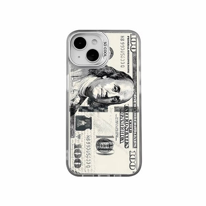 Cool 100 Dollar Bank Note Phone Case For IPhone 17 16 PRO 15 14 13 12 11 Promax Xr Xs 7 8 Plus SE Minimalism Shockproof Cover