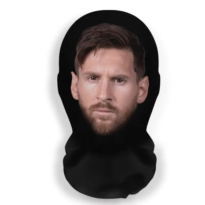 3D Printed Seamless Ronaldo Kanye Mask Hat Cosplay Facial Mask Party Cosplay Props Mascaras Halloween Mask