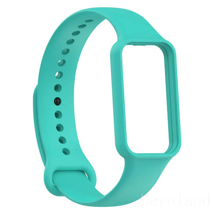 Silicone WatchStrap For Huami Amazfit Band 7 SmartWatch Band Bracelet Soprt Wristband For Amazfit band7 Strap Buckle new