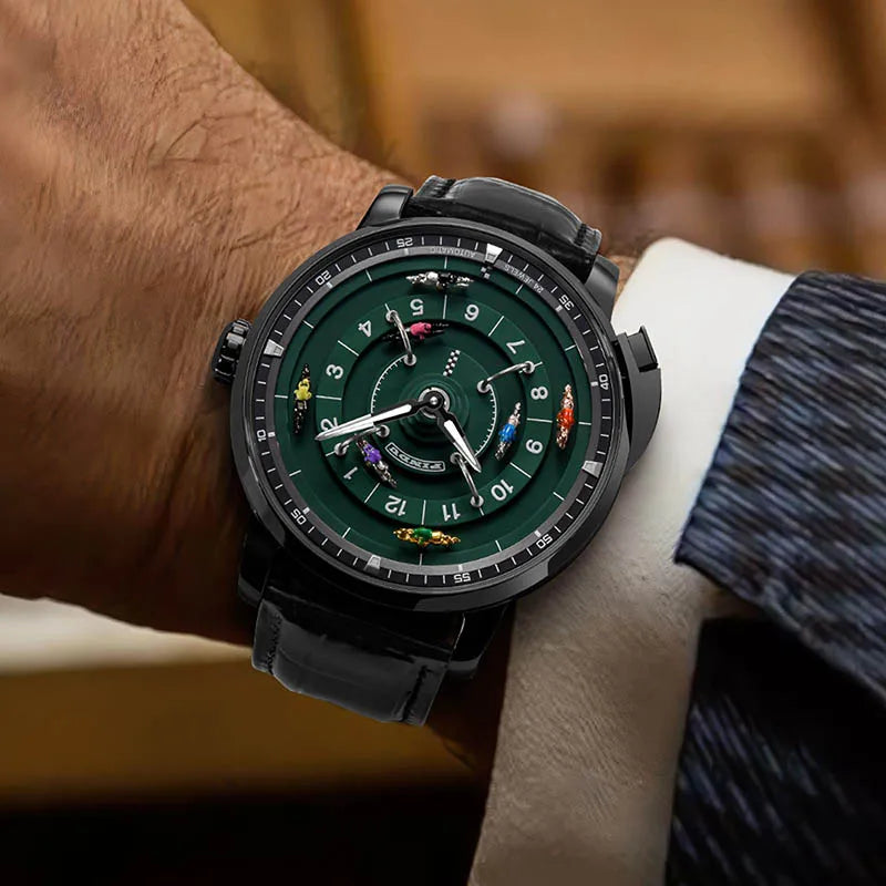 Pindu player horse racing series men's mechanical European roulette horse racing game fully automatic sports design party watch