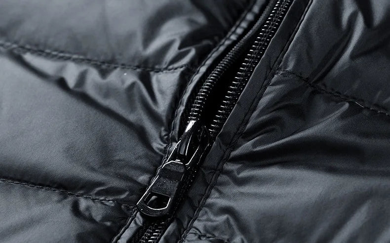 Plus Size thin and light hooded men's down jacket large size coat man puffer plus size winter jacket men 9XL 10XL 11XL 13XL 14XL