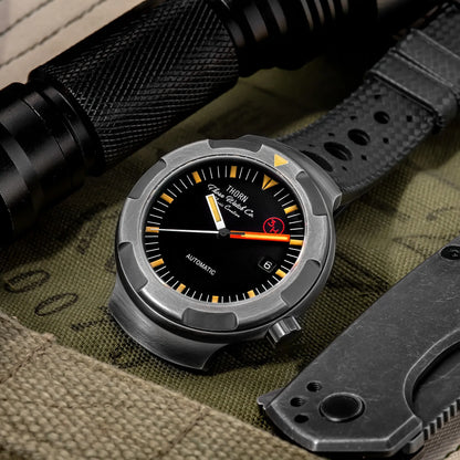 New Thorn Watch T018 PT5000 Movement Sapphire Waterproof Luminous Fluororubber Strap Men's Watches Salutes Classic