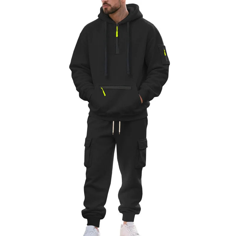 Men's Tracksuits 2 Piece Long Sleeve Athletic Full Zip Sweatsuits Jogging Suit Set Casual Outdoor Streetwear Sport Tracksuit Set