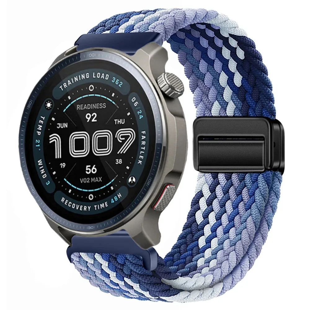 Watch Strap For Huami Amazfit Balance 2 Band GTR 4 2 2E GTR3 Pro/GTS 4/3/2 mini/Bip 3 6 U S Braided Magnetic Bracelet