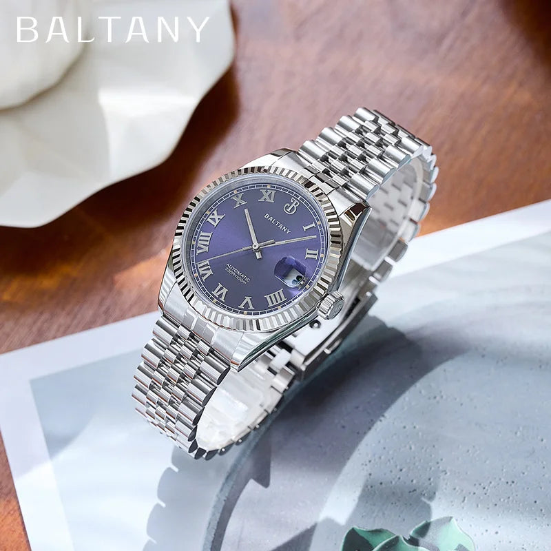 Baltany 39mm Dress Watches for Men S4094 10ATMWaterproof NH35 Automatic Luxury Watches Man DJ Homage Mechanical Wristwatches Man