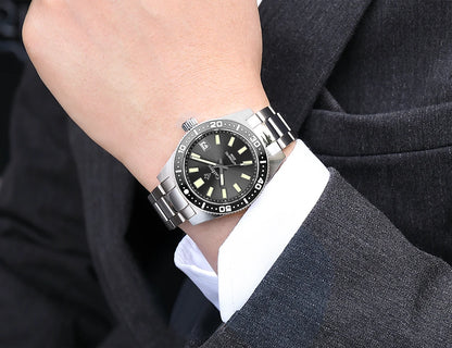 CADISEN New 38mm Diver Mens Watch Japan NH35A Automatic Mechanical Sapphire Glass Date Luminous 200M Waterproof Wrist watch Men