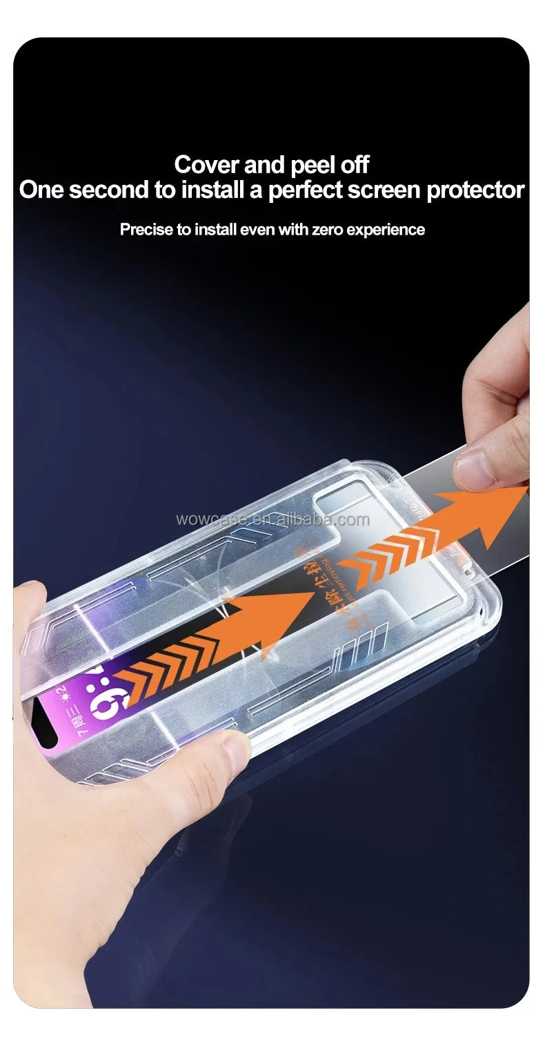 2PCS For IPhone 17 16 15 14 13 12 11 Plus ProMax XS XsMax XR Anti Peeping Film HD Tempered Glass Dust Free Install Box Protector