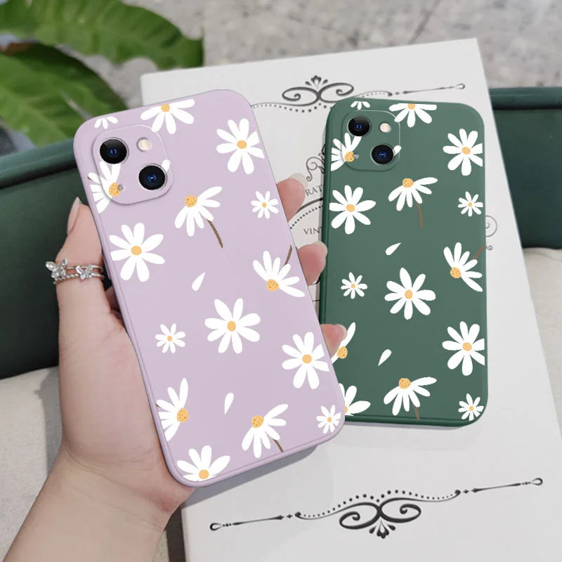Plain Daisies Phone Case For iPhone 17 17 Air 16 16e 15 14 13 12 11 Pro Max Mini X XR XS MAXCover