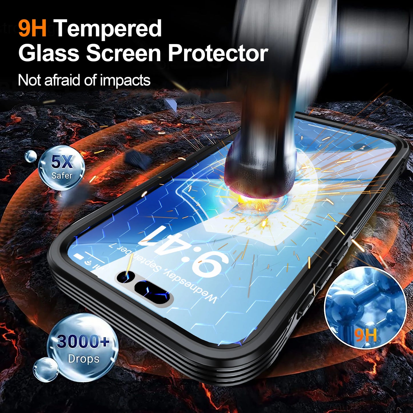 iPhone 17/17 Air/17 Pro/17 Pro Max brand new color magnetic shockproof and dustproof phone case - transparent protective case