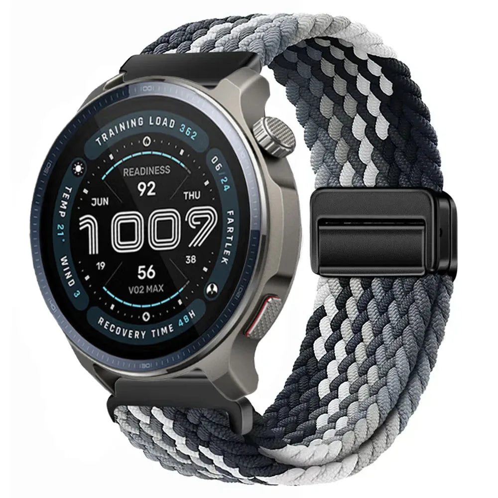 Watch Strap For Huami Amazfit Balance 2 Band GTR 4 2 2E GTR3 Pro/GTS 4/3/2 mini/Bip 3 6 U S Braided Magnetic Bracelet