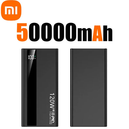 Xiaomi 500000mAh High Capacity 120W Power Bank Super Fast Charging Power Bank Portable Battery Charger For iPhone Samsung Huawei