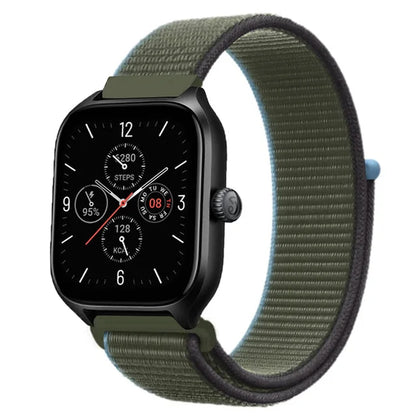 Nylon Loop Strap for Amazfit GTR 47mm/GTR2/2e/3/3 Pro/4/GTS/2/mini/3/4 Bracelet for Amazfit Balance/bip 5/Stratos 2 2S