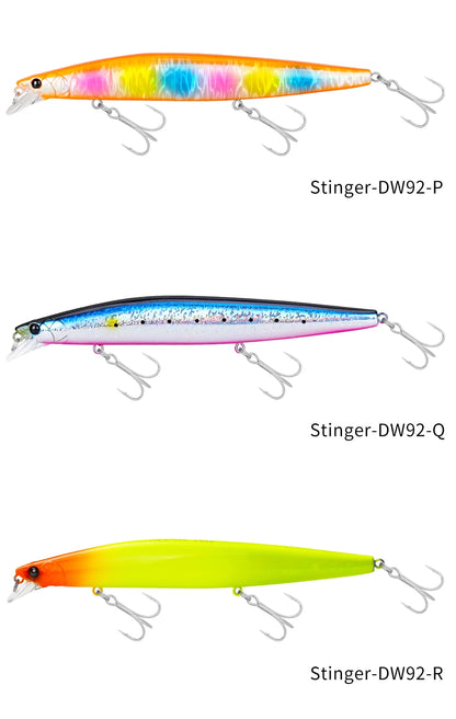 Minnow Sea Fishing Lure STINIGER 140mm 26g Piston Weight Ultra Long Casting Seabass Inshore Hard Baits