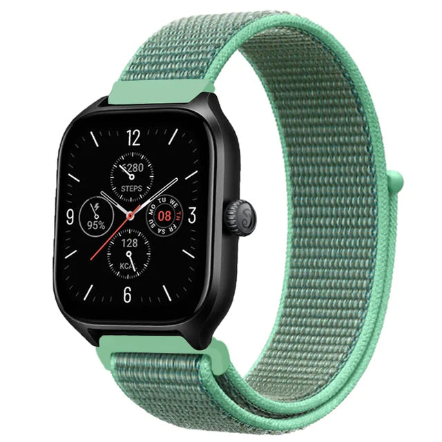 Nylon Loop Strap for Amazfit GTR 47mm/GTR2/2e/3/3 Pro/4/GTS/2/mini/3/4 Bracelet for Amazfit Balance/bip 5/Stratos 2 2S