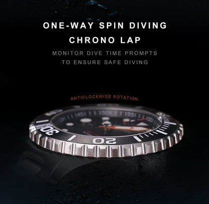 CADISEN AQUA DIVER Brand Luxury Men Watches Automatic Watch Japan NH35A 100M Waterproof Luminous Mechanical Wristwatch