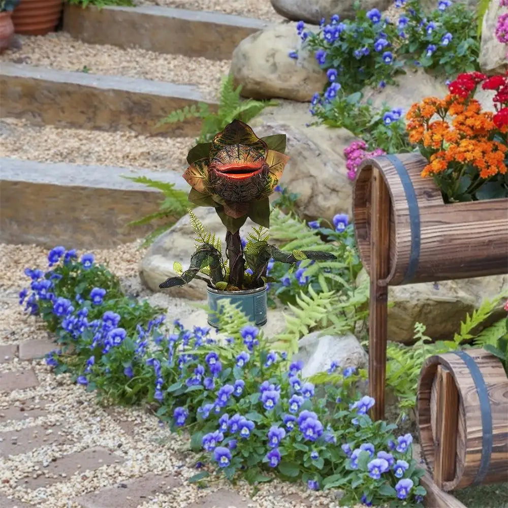 Halloween Resin Audrey II Piranha Plant Decoration Pop Movie Little Shop Of Horrors Statues Audrey II Figurine Garden Sculpture