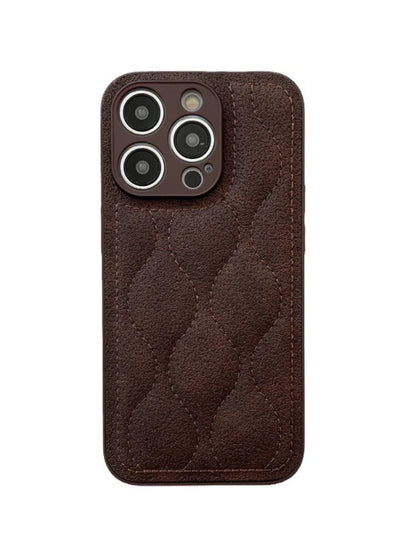 Retro Brown Water Ripple The Puffer Shockproof Protective Phone Cover Case for iPhone 17 16 15 14 13 12 11 Pro Max 17Air