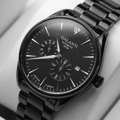 CADISEN Watch Man Automatic Mechanical Watches Man Blue Green Dial Stainless Steel Sapphire Glass MIYOTA 82S7 40mm Wristwatch