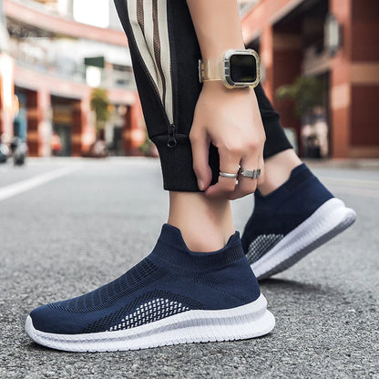 NKLSA Sneakers Men Running Shoes Breathable Outdoor Sports Lightweight Sneakers for Men Comfortable Athletic Training Men Shoes