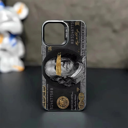 Cool 100 Dollar Bank Note Phone Case For IPhone 17 16 PRO 15 14 13 12 11 Promax Xr Xs 7 8 Plus SE Minimalism Shockproof Cover