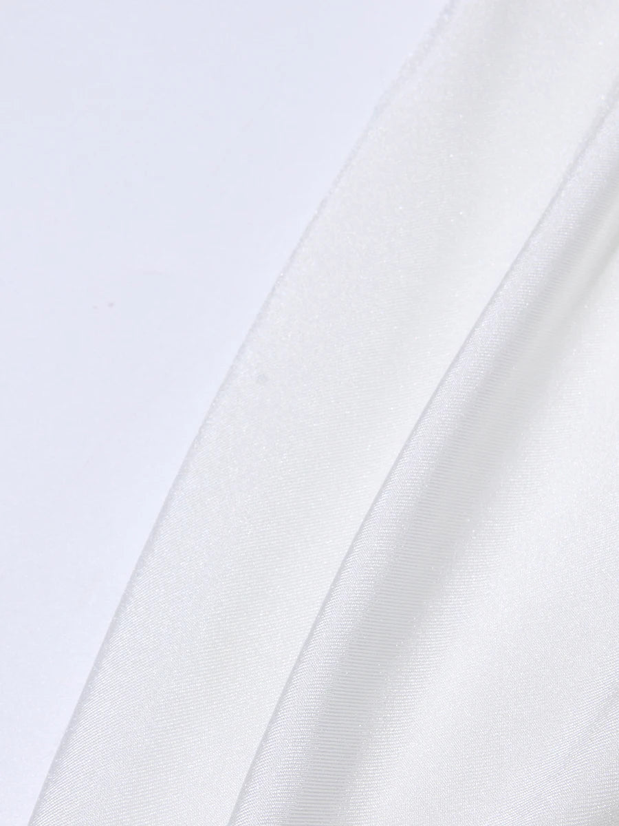 TWOTWINSTYLE Solid Slimming Fashion Mini Dresses for Women High Waist Patchwork 3D Flower Temperament Dress Female Clothing New