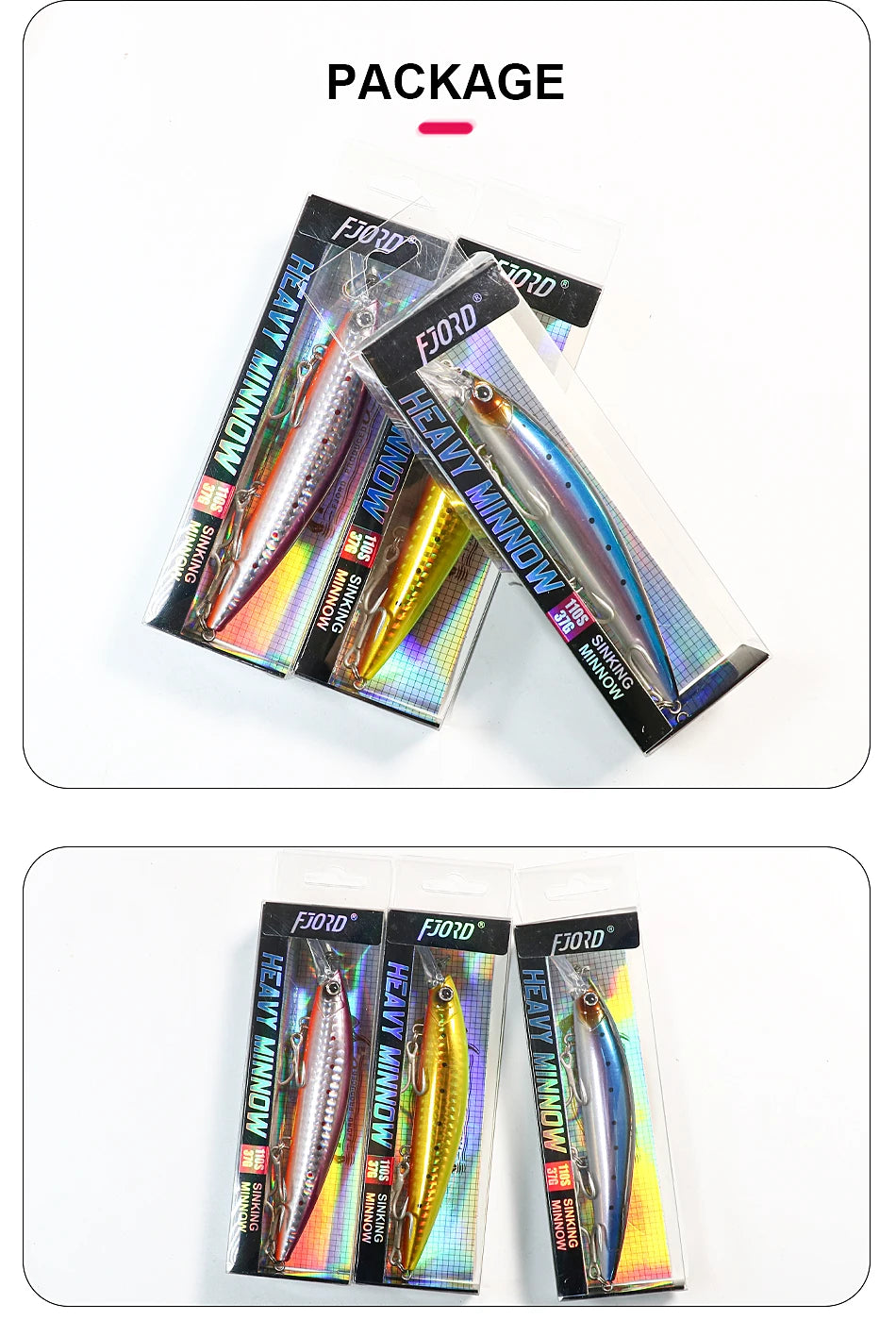 Sinking Minnow Fishing Lures Saltwater Freshwater Long Casting Sea Artificial Bait Jerkbait