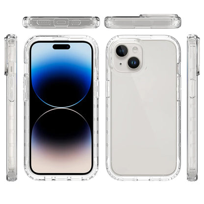 Full Protection Transparent Clear Phone Case for iPhone 17 16E 16 Pro Max 15 14 13 12 Mini 11 XS Max Soft Shockproof Back Cover