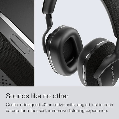 Original Bowers&Wilkins Px7 S2 Over Ear Earphones - New Advanced Noise Cancellation, Slim&Lightweight 15-Min Quick Charge