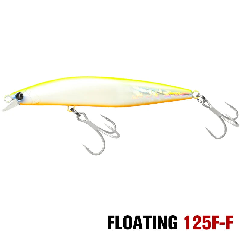 Ultra Long Casting Floating Minnow 125mm 25g High Strength Saltwater Seabass Artificial Hard Baits