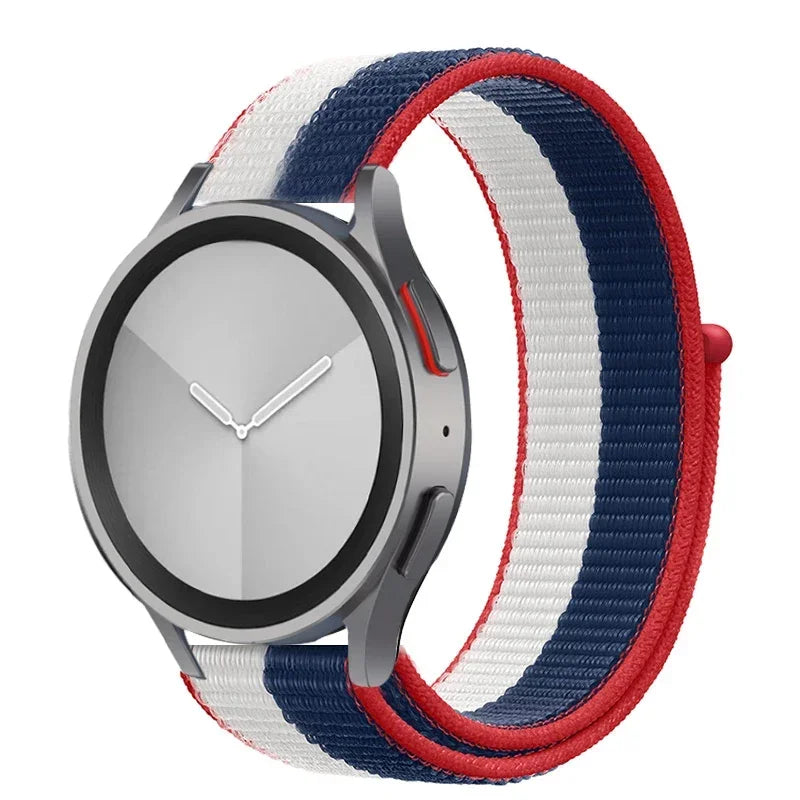 Nylon loop Band For Samsung Galaxy Watch 7 FE 6/5/pro/4/Classic/active 2 40-44mm 20mm/22mm sport bracelet huawei gt 2/e/3 strap