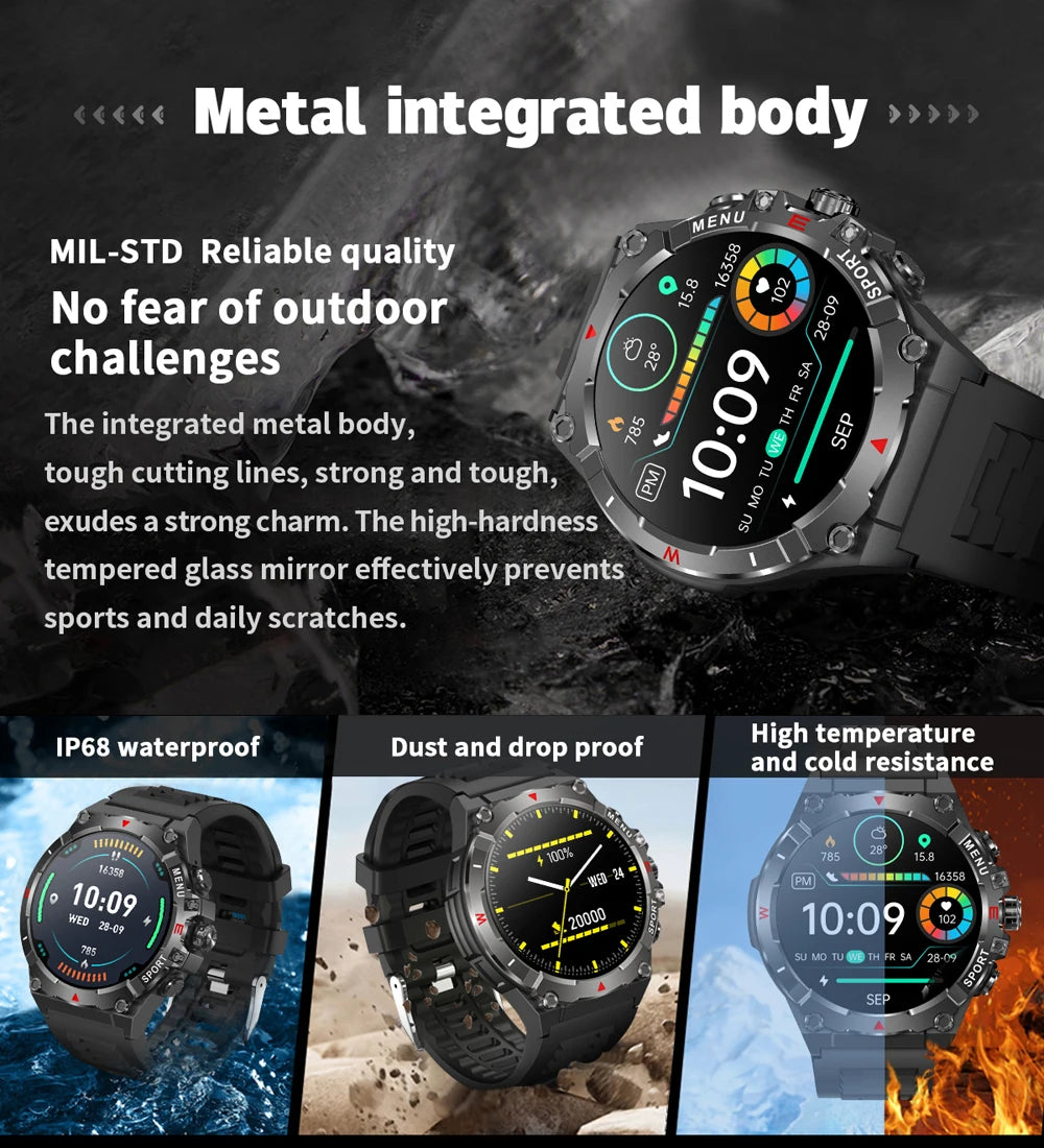 COLMI V76 GPS Smartwatch 1.43" Ultra AMOLED Display Built-in Compass Altimeter Bluetooth Call Smart Watch 500mAh Battery