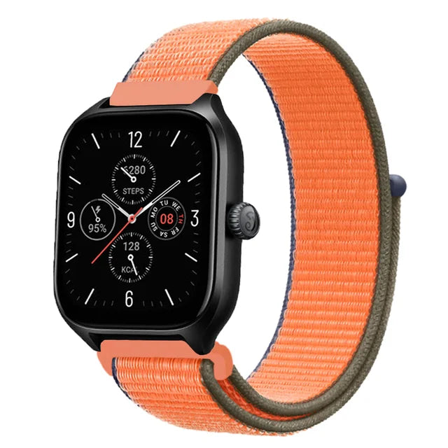 Nylon Loop Strap for Amazfit GTR 47mm/GTR2/2e/3/3 Pro/4/GTS/2/mini/3/4 Bracelet for Amazfit Balance/bip 5/Stratos 2 2S