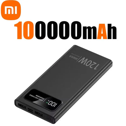 Xiaomi MIJIA 200000mAh Ultra large Capacity Power Bank 120W Fast Charging Portable Digital Display Power Bank For iPhone Samsung