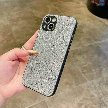 Luxury Glitter Full Coverage Flash Drill Soft Phone Case for iphone 17 16 15 14 13 12 11 Pro Max 7 8 Plus 16E 17Air Shell