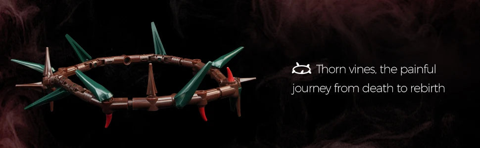 SupreOwls Skull Flowers Building Blocks Set Gothic Roses Bouquet Toy Skeleton Planter Pot Floral Decor Halloween Gifts for Adult