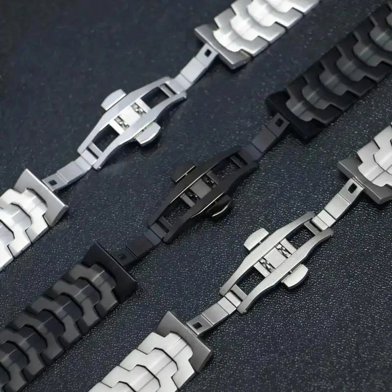 Metal Wrist Strap For Amazfit Active 2/Bip 3 Pro Stainless Steel Band For Amazfit Bip 5 Unity/Cheetah Pro/Square/Round