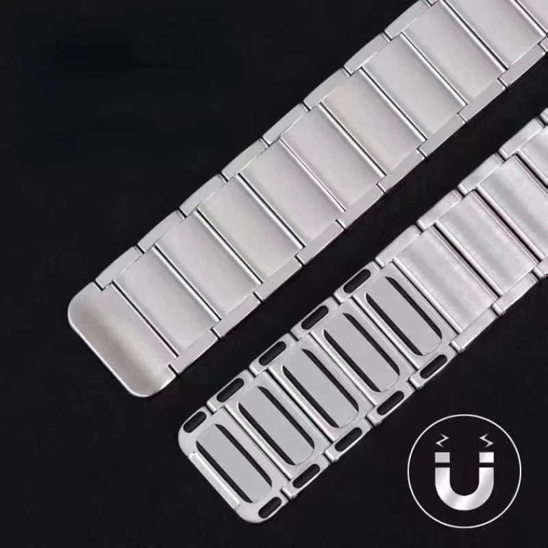 Watch Strap Magnetic Metal Band For Amazfit Bip 3 3Pro GTR 3 4 GTS 2 3 4 4mini Stainless Steel For Huawei GT2 Pro GT3