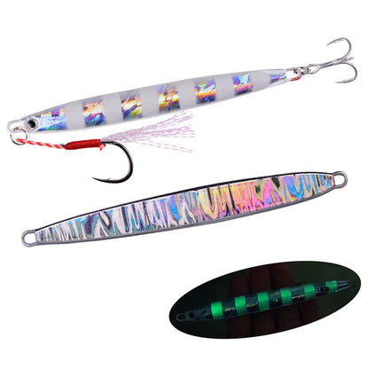 Metal Jig Fishing Lure Slow Cast Jigging Spoon 10G 20G 30G 40G 60G Sea Bass Lure Artificial Bait Fishing Gear