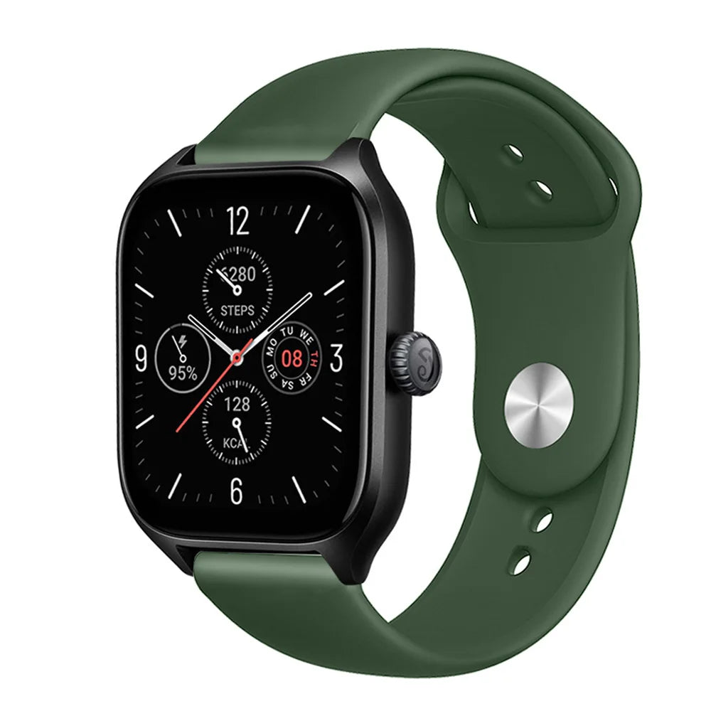 Silicone band For Amazfit GTS 3/2/2e/GTS2 Mini/GTR 42mm/47mm/GTR 3/3 Pro/2/2e Sport Watch Bracelet Amazfit bip 6 strap